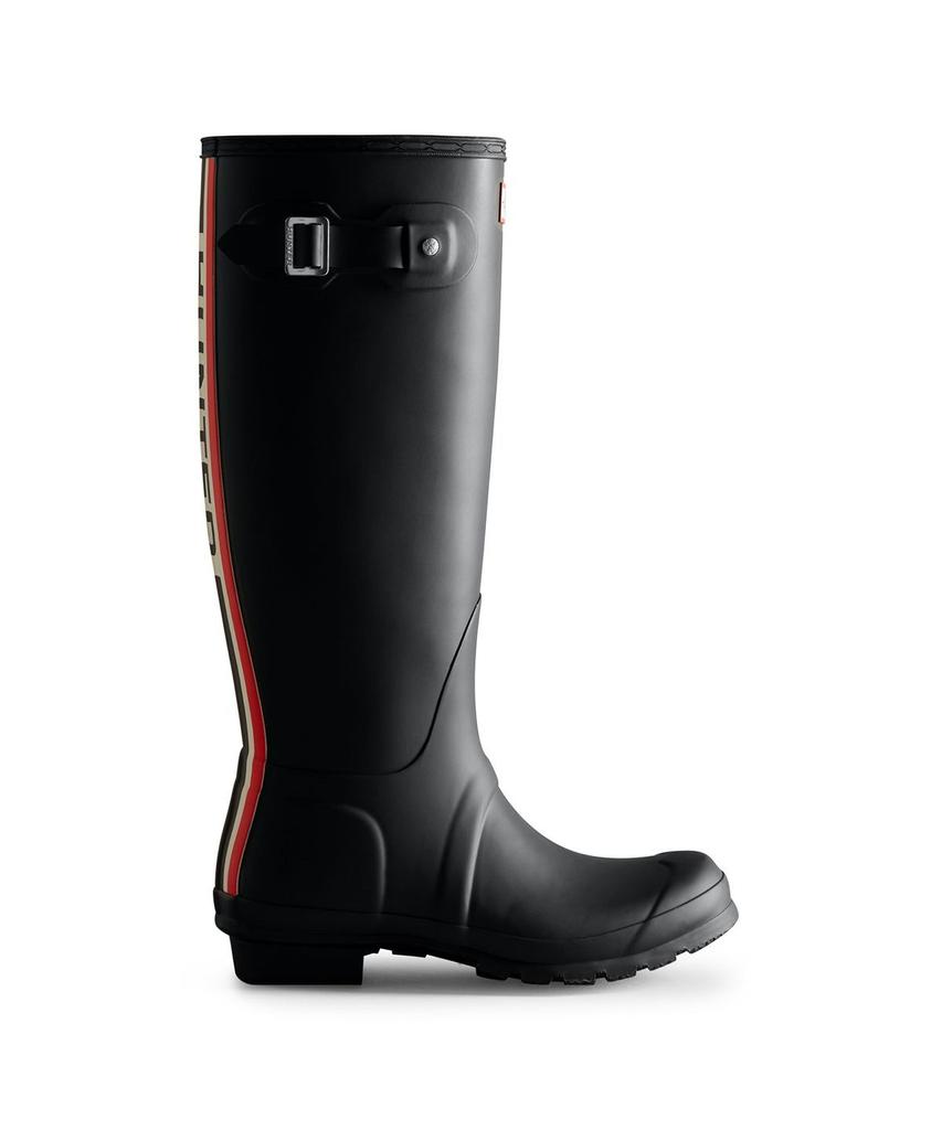 Hunter [Women] Original Hunter Color Back Print Tall Rain Boots - Black