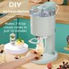 Small Fully Automatic Ice Cream Maker Household Mini Fruit Ice Cream Dessert Machine Children's DIY Cone Ice Cream Machine