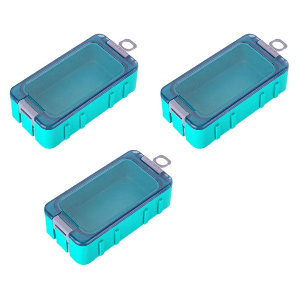 3PCS Small Fishing Tackle Box Organizer Glow-in-the-dark Fishing Tackle Box Tackle Tray With Magnet For Hard Bait Container Carp