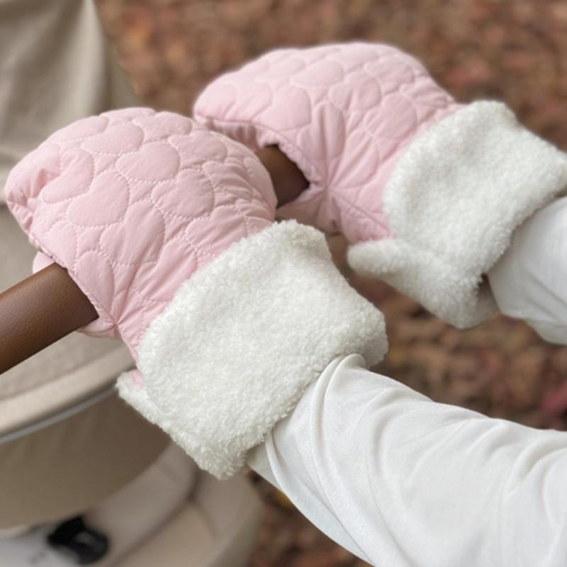 1 Pair Cosy Infant Strollers Mittens Keep Hands Warm In Winter Comfortable Fleece Lining Hand Muffs for Outdoor Activity