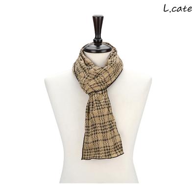 Elkate Women's Scarf LNM164 Women's Check Pattern Muffler