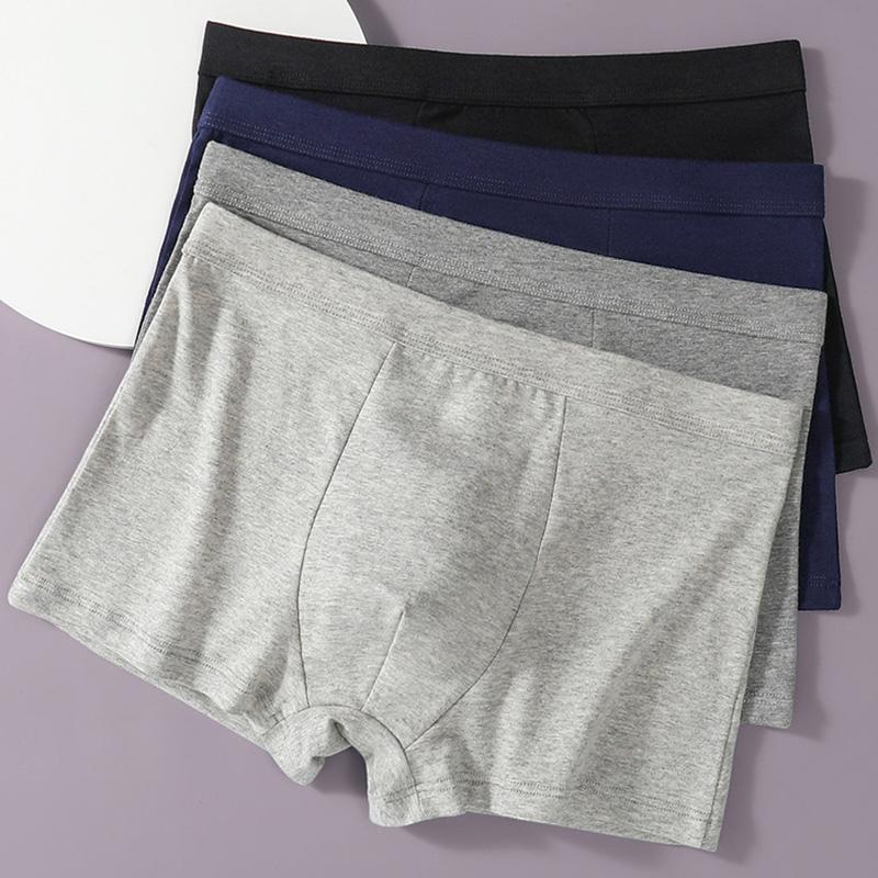 

Мужское нижнее белье хлопковые боксеры однотонные дышащие боксеры мужские XL трава зеленый