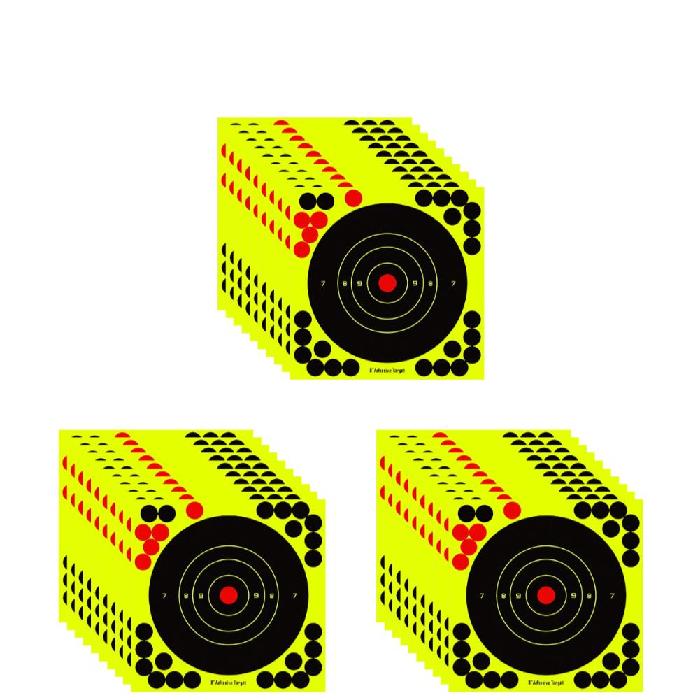 100-10PCS Round Target Pasters Reactive Splatter Targets Sticker Paper 8in Self Adhesive Stickers Shooting Training Accessories