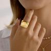 Yori Sparkling Cubic Zirconia Cat Adjustable Opening Ring Ashion Chic Daily Pvd Plated Fashion Jewelry For Women 2026