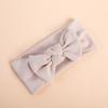 2022 Organic Cotton Baby Bow Knot Knitted Ribbed Infant Newborn Headbands for Babies  18 Colors Baby Accessories
