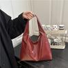 Commuter Fashion Solid Color New Versatile Tote Bag Women's Large-capacity Personalized Casual High-end Textured Shoulder Bag