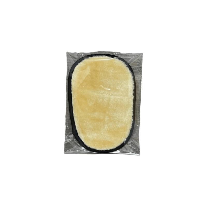 Double Layer Wool Blend Vehicle Wash Mitts Superior Dust Absorption Ergonomic Design Safe For Paint Glass Trim