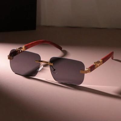 Rahmenlose Unisex Quadratische Sonnenbrille Damen Herren Marken Designer Bunte Sonnenbrille Weiblich Männlich Farben Spiegel