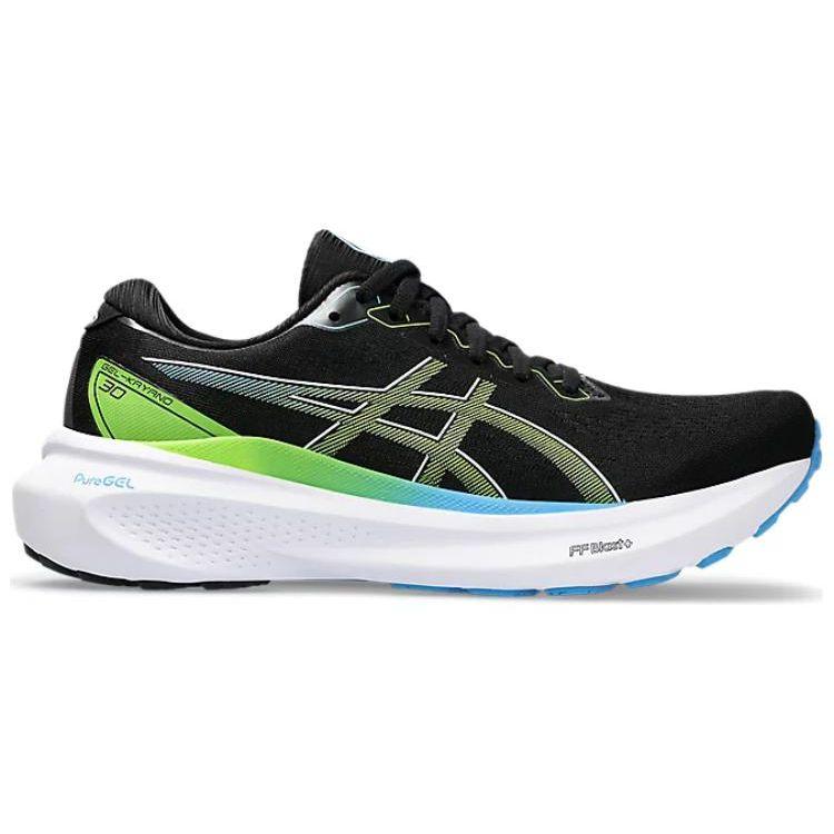 Asics Men's GEL-KAYANO 30 Running Shoes Black Electric Lime 1011B548-005