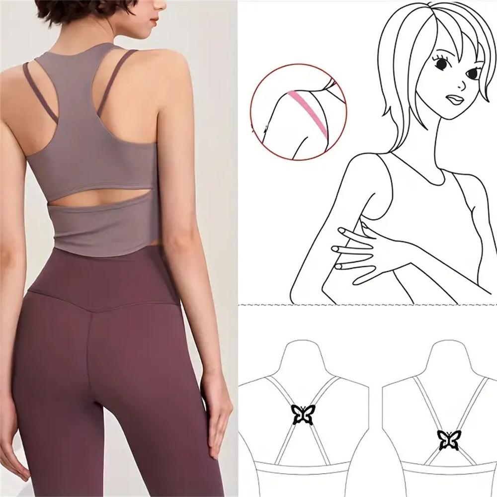 8 szt. Mieszane Kolory Klipsy Kontrolne na Plecy do Biustonosza Niewidoczne Regulatory do Biustonosza Wygodne Paski Krzyżowe dla Kobiecej Bielizny i Akcesoriów