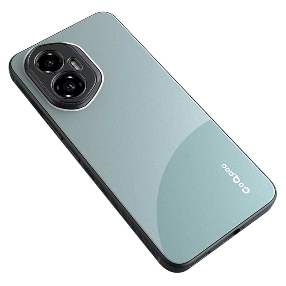 

Q.COO For Honor 300 TPU Case Contrast Color Skin-Touch Phone Cover Cyan