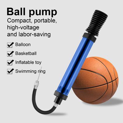 Přenosná ruční pumpa na míče, sportovní vzduchová pumpa s flexibilní hadicí pro basketbal, fotbal, jógu, míče, plavecké kruhy, balónky
