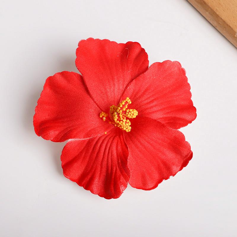 2/5pcs Hawaiian Flower Hair Clip Summer Beach Birthday Party Wedding Decoration Girls Artificial Egg Flowers Hairpin Accessories