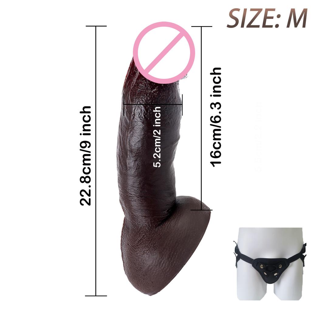 Real Skin Huge Dildo Super Realistic Penis Big Cock Suction Cup Dick Penetration Anal Sexy Adult Sex Toys For Women Masturbation