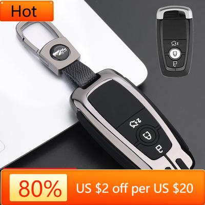 Interior Mouldings Car Key Case Full Cover for Ford Fusion Mustang Explorer F150 F250 F350 EcoSport Edge S-MAX Ranger Lincoln Mo