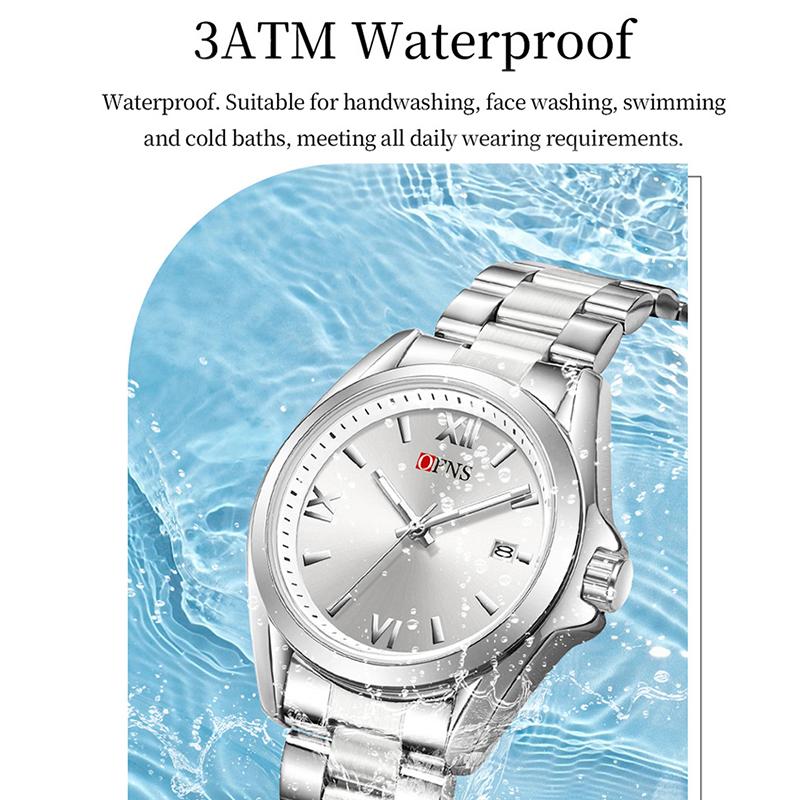 Famale Women Men Watches Luxury Fashion Ladies Quartz Watch 41mm Waterproof Stainless Steel Wristwatch Girlfriend Couple Gift