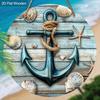 2D Flat Hanging Decorative Signs,interior Wall or Door Decoration,garden Decoration,the Pattern Is Anchor,a Housewarming Gift for Friends