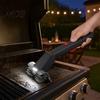 Grease Removal Grill Brush Electric with Dual Rotating Heads And Built-in LED Light, Cordless BBQ Outdoor Cleaning Tool Cleaner Water Mist Spray,