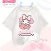 Kuromi Schattig Cartoon T-shirt Modieuze Meisjes Stijlvol My Melody Tops Cinnamoroll Comfort Casual Stijl Lente/Zomer Ronde Hals
