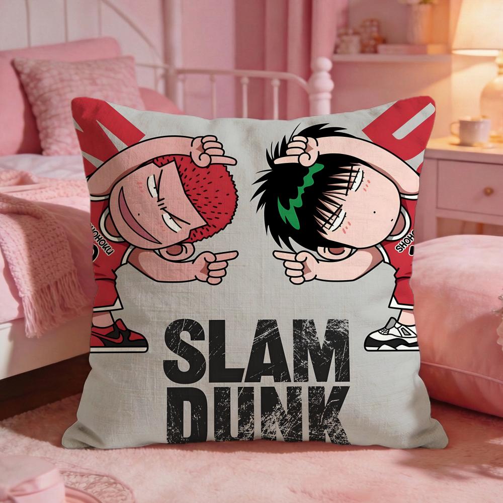 Hot Anime SSlam Dunk Cushion Cover Premium Comfort Reversible Pillow Cove Two In One Design For Any Room  Car Interior
