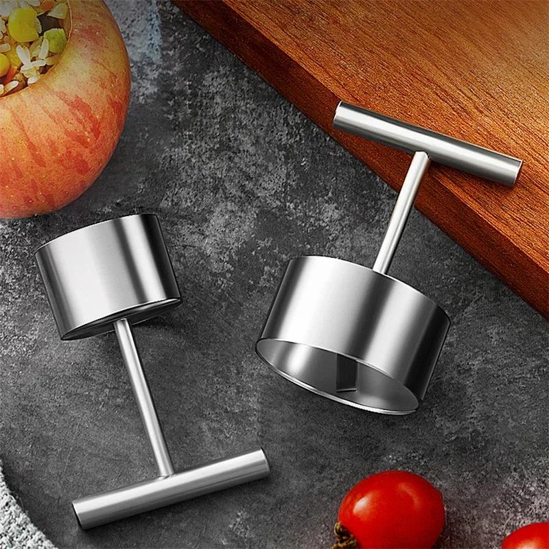 Apple pear core extractor, autumn fruit corer and segmentation, 304 stainless steel hole digger tool