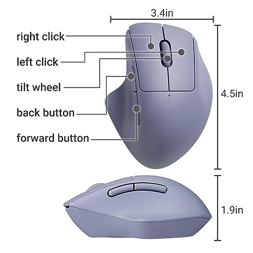 ELECOM SHELLPHA Wireless Mouse, Bluetooth, Quiet, Antibacterial, 5 Buttons + Tilt Wheel, Navy, M-SH30BBSKNV