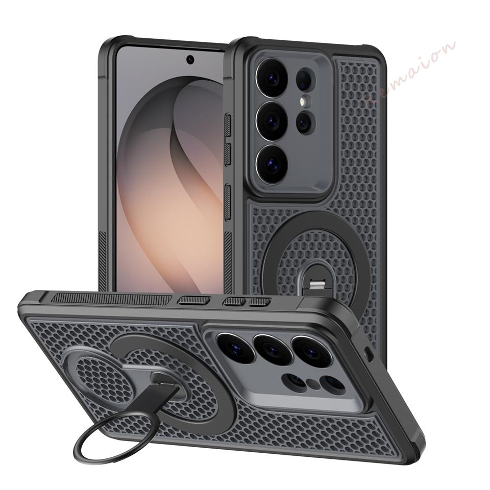 S26 Ultra Stand Official Magnetic Phone Case for Samsung Galaxy S26 Ultra S26 Plus   Matte Camera Protector Cover For Samsung S26