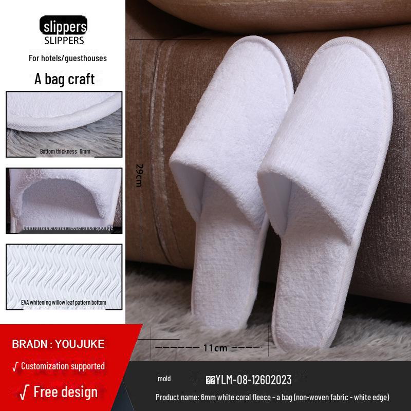 Disposable Non-Slip Slippers for Hotels, Homestays, and Spas