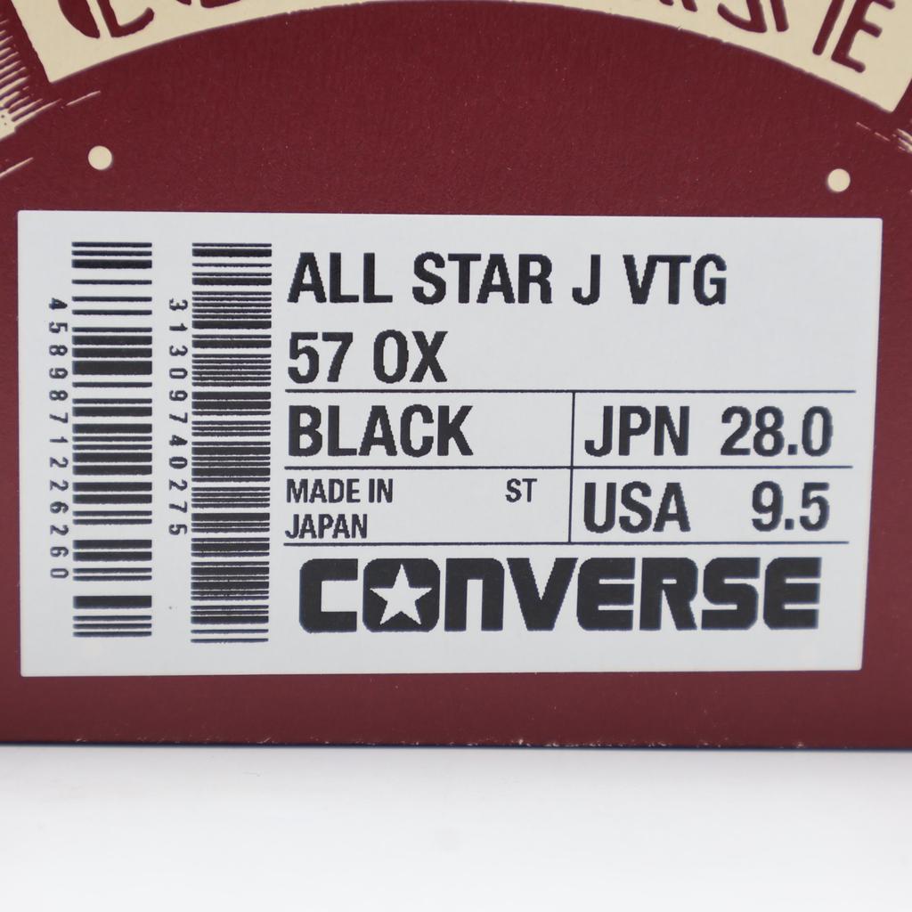 31309740 Converse All Star J VTG 57 OX Black Made In Japan (Men's)