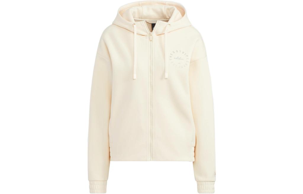 Adidas Sweatshirts Women's Ecru Hooded Moderate Regular HZ7035