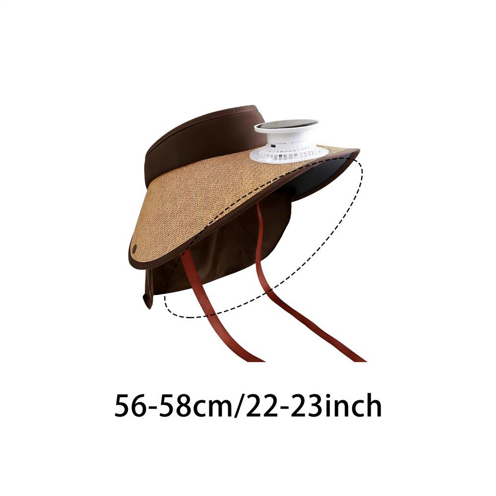 Solar-Powered Fan Hat Bucket Hat with Fan Women s Sun Hat UPF 50 Wide Brim UV Protection Cooling Gear Solar Powered Beach Hat