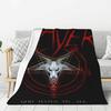 Custom Slayers Heavy Metal Rock Band Blanket Warm Fleece Soft Flannel Throw Blankets for Bed Sofa Home Spring