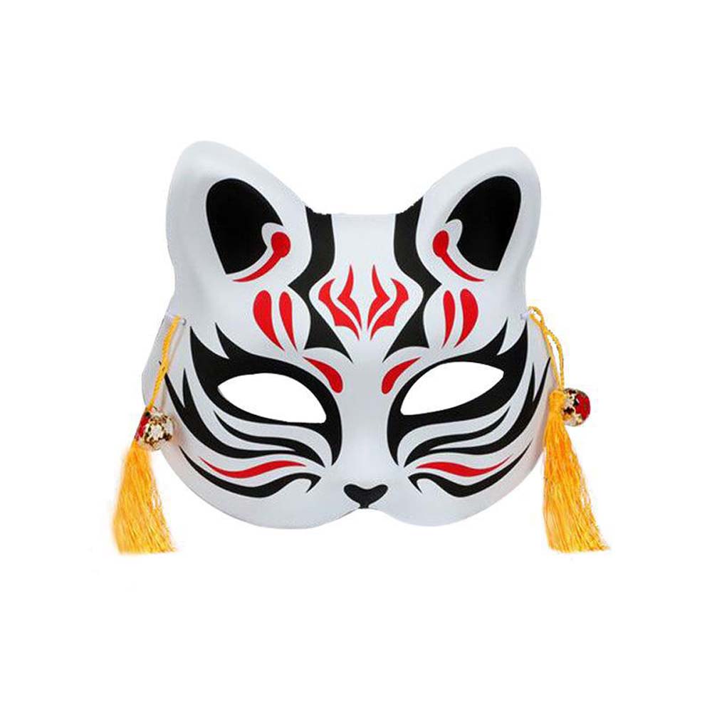 Plastic Japanese Anime Headwear Cat Mask Cosplay Mask Party Props Demon Slayer Party Mask Props