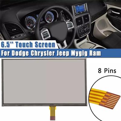 6.5'' Dotykové sklo digitizéru Pro Dodge Chrysler Jeep Ram Číslo dílu LQ065T5GG64