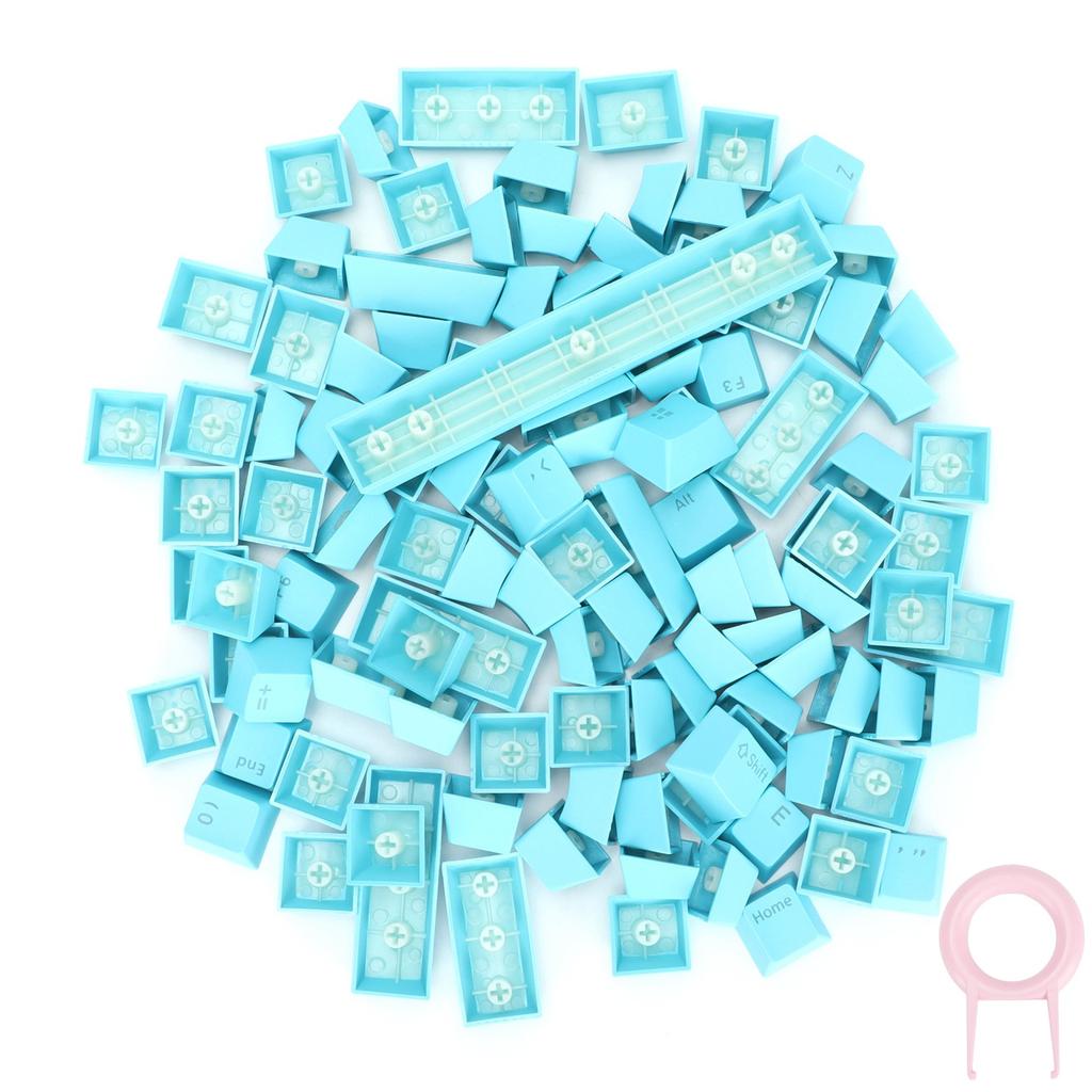 PBT Keycaps Ergonomic Design Oil Resistant Colorful 108 Key Video Game Keycap for Mechanical Keyboard