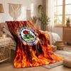 Coperta di Flanella con Stampa Calcio Blackburn Rovers Morbida Calda Coperta da Divano Letto per Casa Ufficio Camera da Letto