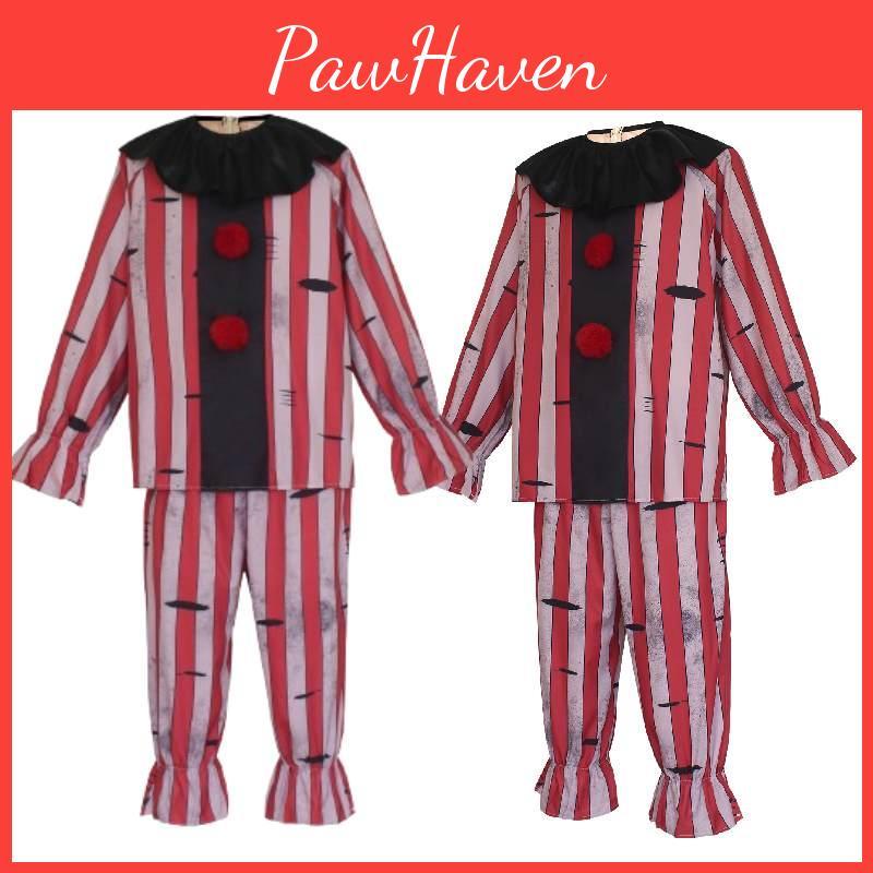 Clown Cosplay Costume For Halloween And Stage Performance With Polyester Fabric For Men And Women