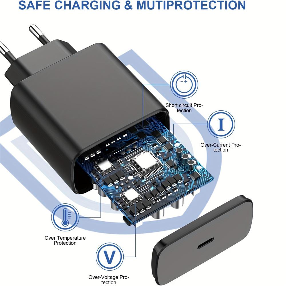 45W USB Charger Quick Charge Phone Adapter Type C Super Fast Charging Wall Charger For iPhone Samsung Xiaomi  EU/US Plug