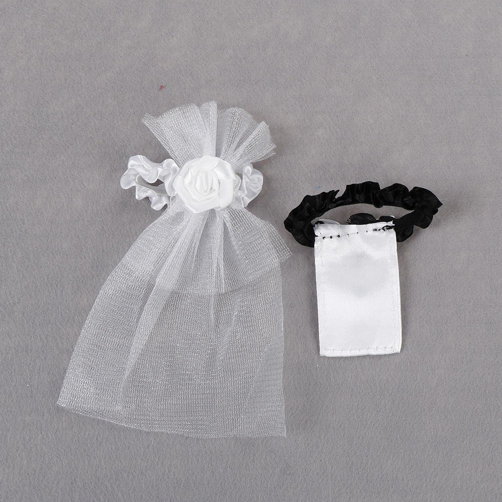 2pcs /Lot Wedding Bride Groom Dress Wine Cups Wraps Champagne Glass Bottles Cover Wedding Party Events Decoration Ornaments 