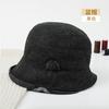 Multi-style hats, autumn and winter new fashion warm wool unilateral curling edge medium and old basin hats