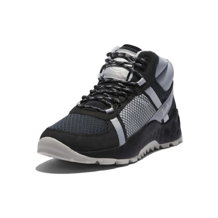 Timberland Solární Vlna Světle Zelená GreenStride Protiskluzové Odolné Trekové Boty Středního Střihu Pánské Trekové Boty Šedá Černá A2DA6033