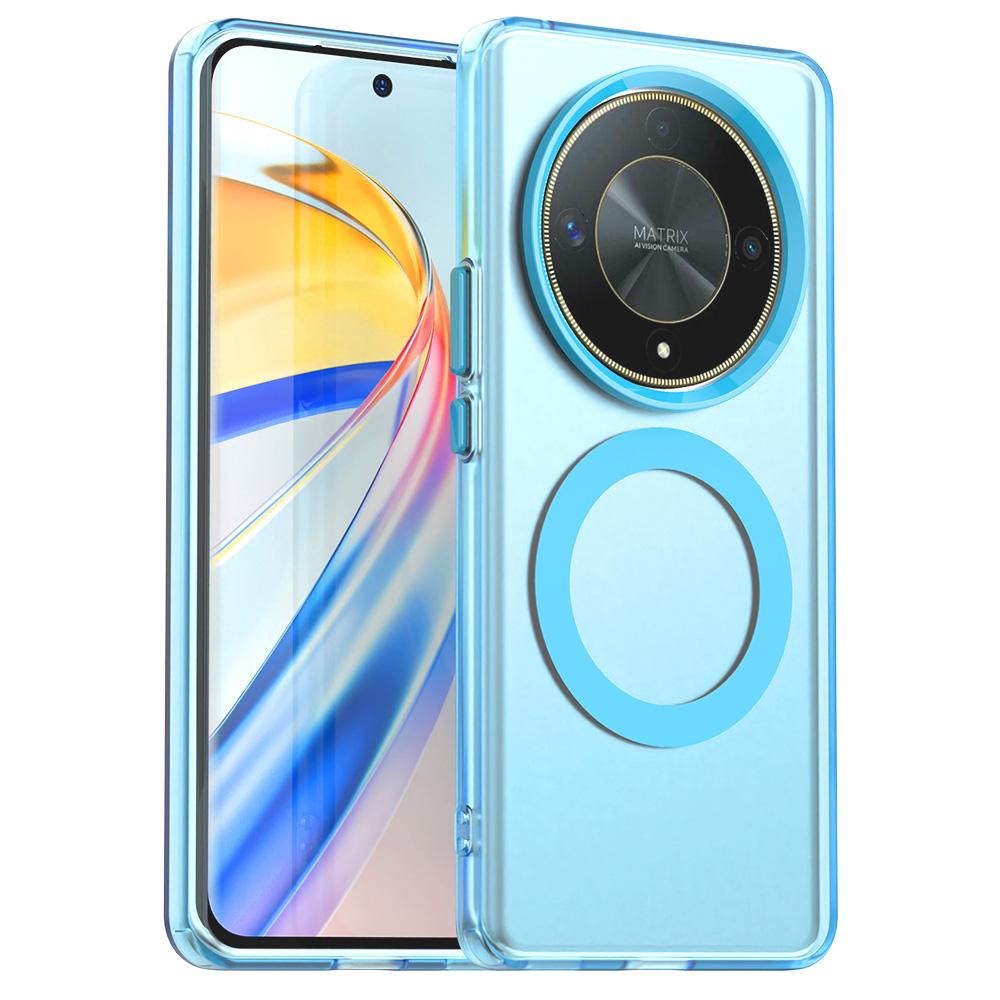 

For Honor X9B X9C Slim Dropproof Shockproof Anti-Fingerprint Magnetic Matte Phone Case For Honor X9C синій