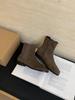 2025 New Autumn and Winter Soft-soled Rear Zipper Niche Low Tube Martin Fashion Women's Short Boots Suede Chelsea Boots