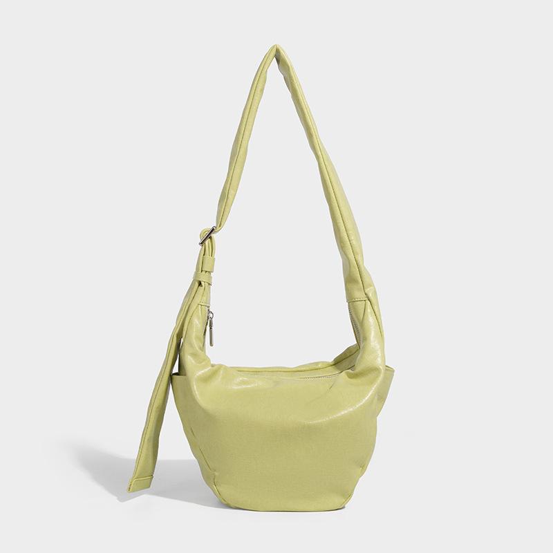 

Нишевая сумка большой вместимости «Круассаны» Универсальная сумка кроссбоди и модная сумка-пельмень зелёный