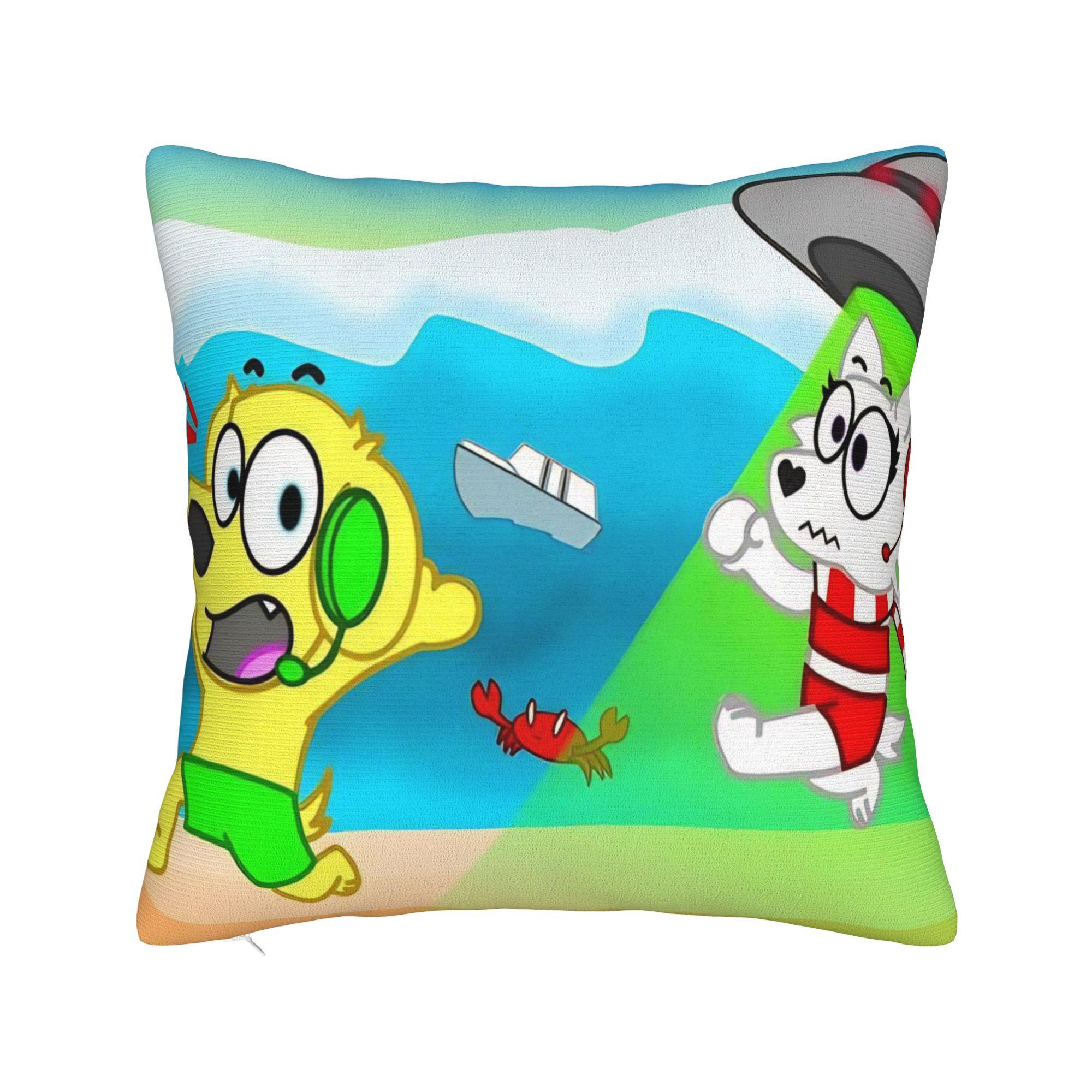 

Tylers And Snowi Gaming Pillowcases Merch Printed Cushion Cover Decorations Throw Pillow Case Cover Home Multi Size 20x20Inch