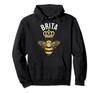 Brita Name Brita Birthday Gift Queen Crown Bee Brita Hoodie