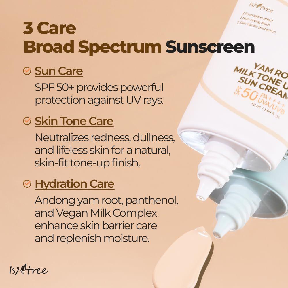 ISNTREE Yam Root Milk Tone Up Sunscreen 50ml