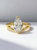 925 Sterling Silver Fashion Shiny Marquise Shape Zircon Ring For Women Engagement Wedding Anniversary High Quality Fine Jewelry