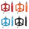 Mountainbike Pedale Leichtgewicht Fahrrad Pedale Rutschfeste Pedale Trittbretter Flache Plattform Versiegelte Lager 9/16Zoll Gewinde