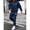 Completo Tuta con Cappuccio da Uomo con Stampa Zampa di Animale Abbigliamento Sportivo Casual